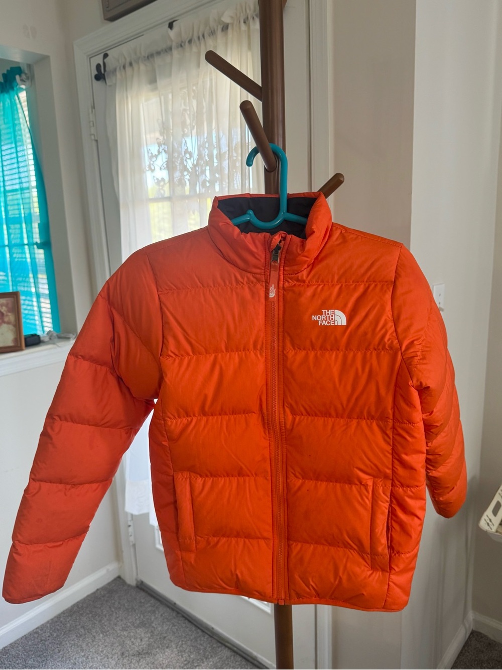 The North Face Kids Orange Puffer Jacket